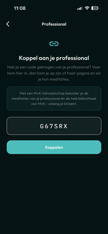 Je client koppelt met jouw code