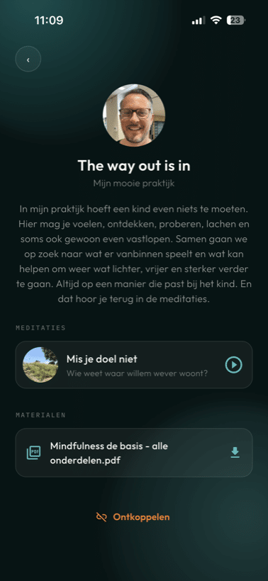 Je eigen pagina met meditaties en materialen