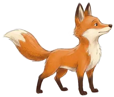 Sleepy Fox kijkt dapper