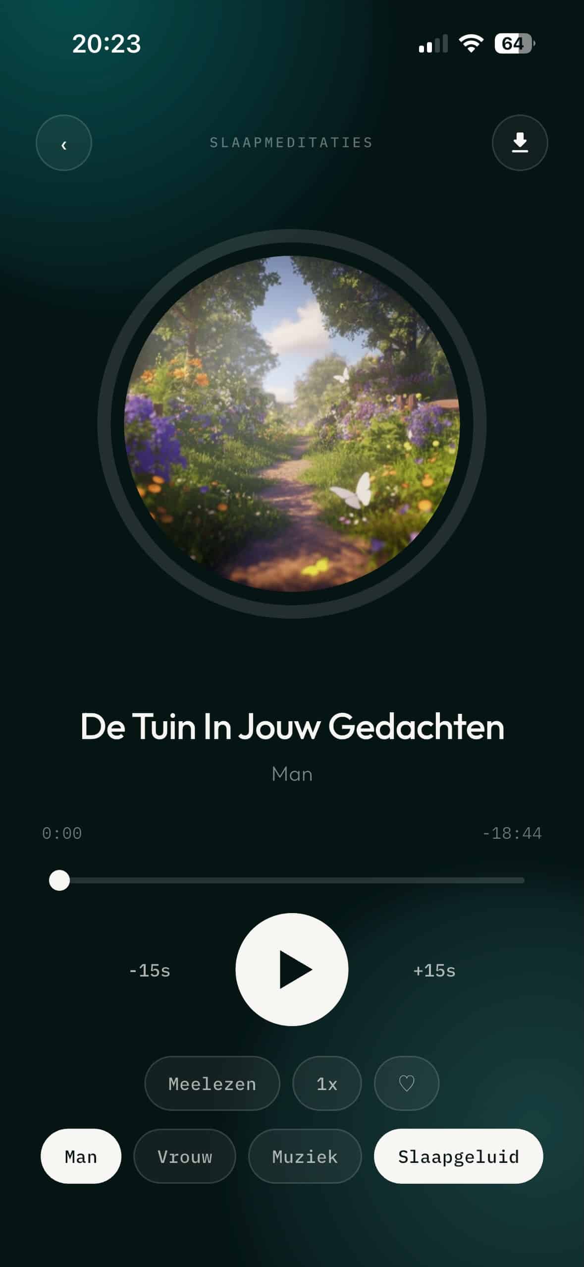 Speler De Tuin in jouw gedachten